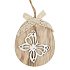 Ovaler Schmetterling zum Aufhängen von Holz 11 cm