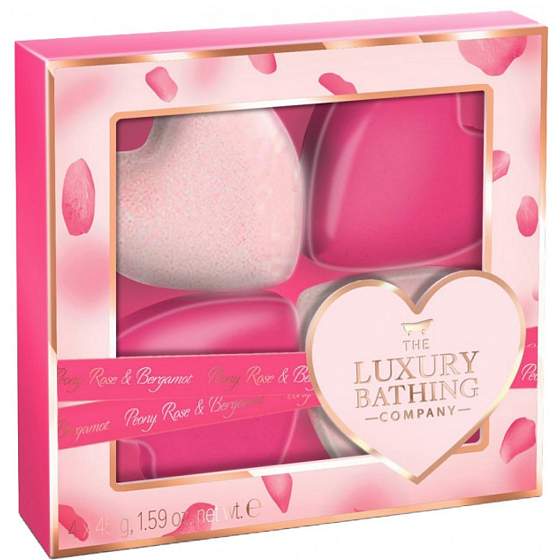 Grace Cole In Love funkelndes Herz für Bad 4 x 45 g, Kosmetikset