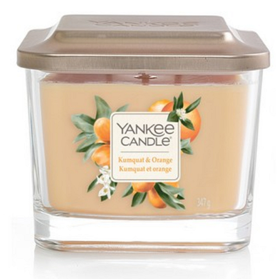 Yankee Candle Kumquat & Orange - Kumquat und Orange Soja Duftkerze Elevation Medium Glas 3 Dochte 347 g