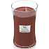 WoodWick Smoked Walnut & Maple Duftkerze mit Holzdocht und Deckel Glas groß 609 g