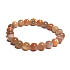 Mondstein orange Armband elastisch Naturstein, Kugel 8 mm / 16-17 cm, Stein des Schicksals