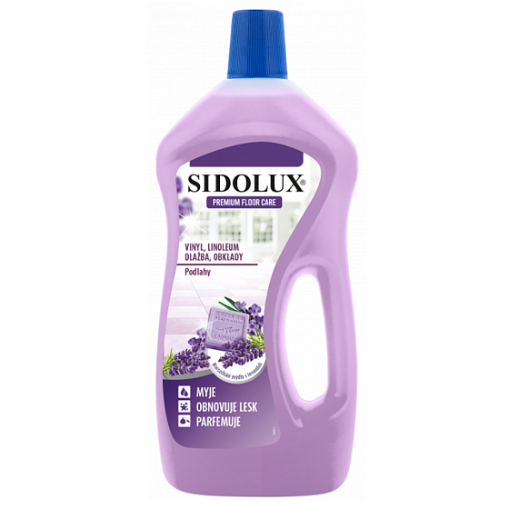 Sidolux Premium Floor Care Marseiller Seife mit Lavendel Reinigungsmittel für Vinyl, Linoleum, Fliesen und Verkleidungen 750 ml