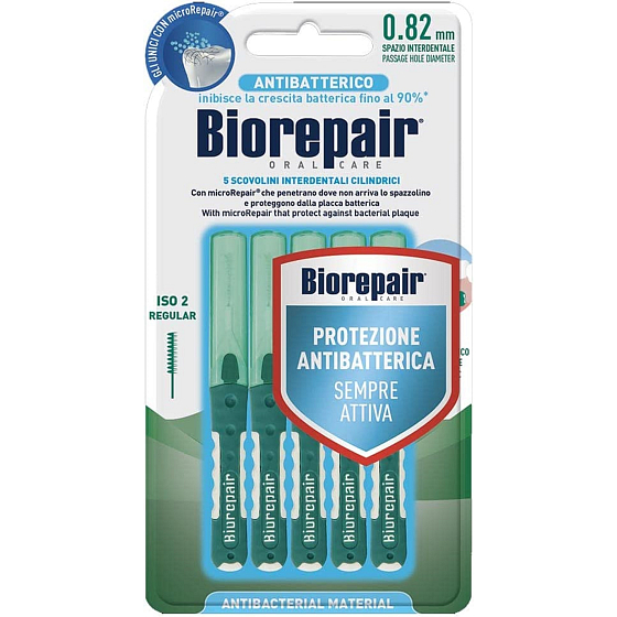Biorepair Regular Interdentalbürsten 0,82 mm grün 5 Stück