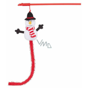 Trixie Weihnachtsspielzeug Schneemann auf Stange für Katzen 31 cm
