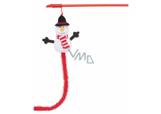 Trixie Weihnachtsspielzeug Schneemann auf Stange für Katzen 31 cm