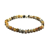 Achate Verrücktes elastisches Armband aus Naturstein, Kugel 4 mm / 19 cm, Stabilität, Energie, Selbstvertrauen