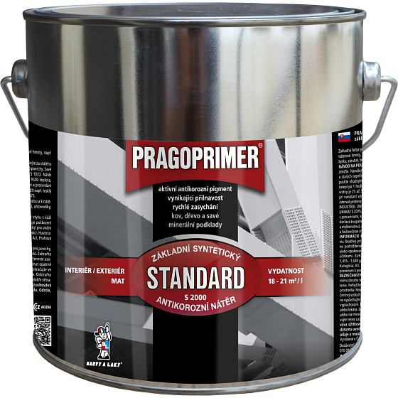 Pragoprimer Standard S2000 Grundierung für Metall, 0840 rotbraun, 2,5 l