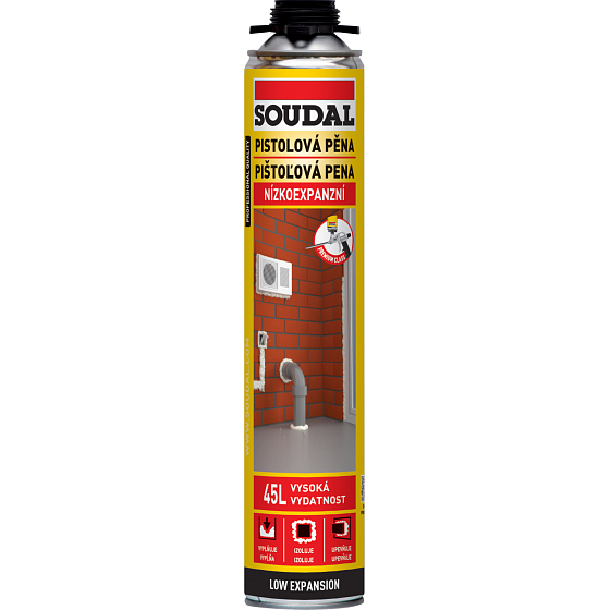 Soudal Montageschaum niedrigexpansiv pistolierbar, 750 ml