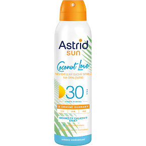 Astrid Sun OF 30 Coconut Love unsichtbares Trocken-Sonnenspray, 150 ml