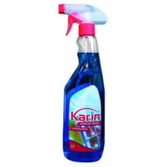 Karin Glasreiniger mit Alkohol 1 Liter Sprayer