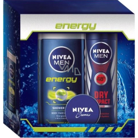 Nivea Men Energy Antitranspirant Spray 150 ml + Energy Duschgel 250 ml + Creme 30 ml Kosmetikset