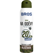 Bros Zeckenschutzmittel für Kleidung, abweisend und tötend Spray 90 ml