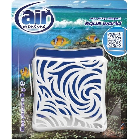 Air Menline Deo Bild Non Stop Eleganter Aqua World Gel Lufterfrischer 8 g