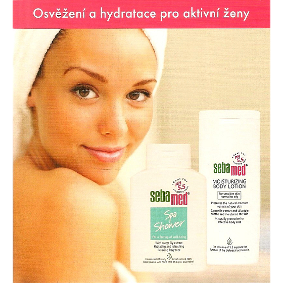 Sebamed Moisturizing Body Lotion für empfindliche, normale und fettige Haut 200 ml + Spa Shower Duschgel 200 ml, Kosmetikset