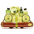 Raphael Rosalee Cosmetics Oliva Duschgel 190 ml + Körperlotion 190 ml + Körperspray 100 ml + Körperpeeling 50 ml + Körpercreme 50 ml + Badesalz 200 g + Toilettenseife 100 g, Kosmetikset
