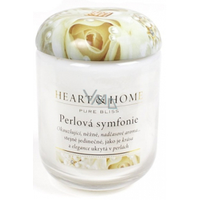 Heart & Home Pearl Symphony Soja-Duftkerzenmedium brennt bis zu 30 Stunden 110 g