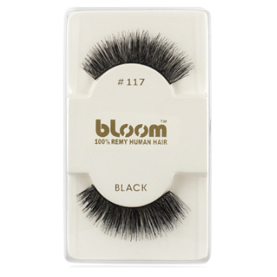 Bloom Natürliche klebrige Wimpern aus natürlich gekräuseltem Naturhaar Nr. 117 1 Paar