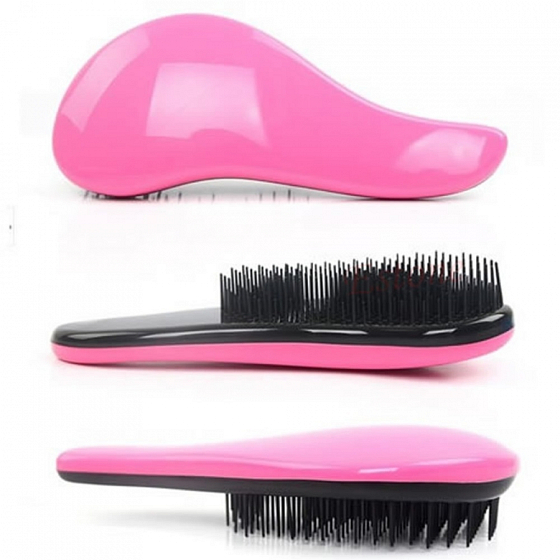 Dtangler Detangling Brush Brush zum einfachen Kämmen von Haaren 18,5 cm pink