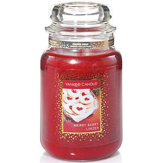 Yankee Candle Merry Berry Linzer Klassisches großes Glas 623 g