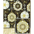 Nekupto Geschenkpapier 70 x 500 cm Weihnachten Schwarz, Silber, Gold Motive