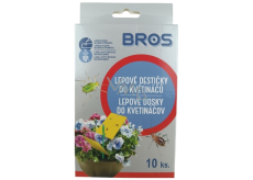 Bros Klebeteller für Töpfe, zieht Schädlinge an Pflanzen an und fängt sie auf 10 Stück + 5 Griffe