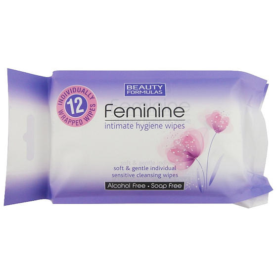 Beauty Formulas Feminine Feuchttücher für die Intimhygiene 12 Stück