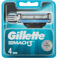 Gillette Mach3, Ersatzklingen, Verpackung mit 4 Stück