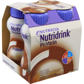 Nutricia Nutridrink Protein mit Schokoladengeschmack Hochenergetische Ernährung mit hohem Proteingehalt im Mund. 4 x 200 ml