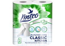 Linteo Classic 2-lagige Küchenpapierhandtücher, 2× 9,3 m, 2 Rollen