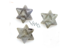 Labradorit merkaba hmatka Naturstein 13 mm, Stein der Transformation