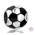 Charme Sterling Silber 925 Fußball, Perle auf Armband Sport
