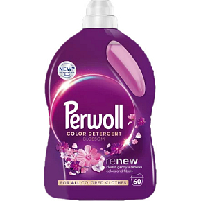 Perwoll Waschgel Mega Renew Blossom 60 Waschgänge, 3000 ml