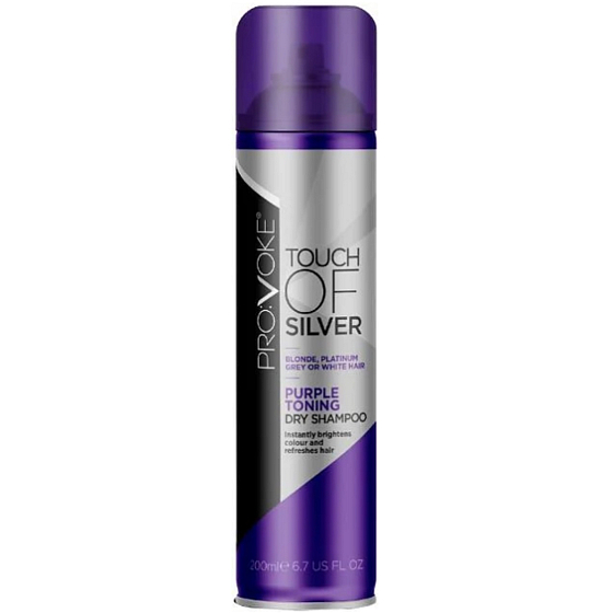 Pro: Voke Touch of Silver Trockenshampoo mit lila Pigmenten gegen gelbe Haartöne 200 ml
