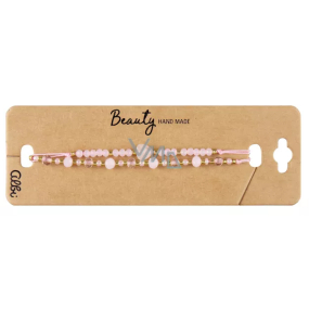 Albi Herzchen rosa Armband, verstellbare Größe, Set 2 Stück