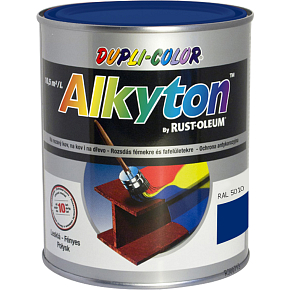 Dupli-Color Alkyton Glänzend, selbstgrundierende Rostfarbe, Ral 5010 Enzianblau, 750 ml