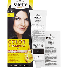 Schwarzkopf Palette Color Shampoo Farbe für Haare 113 schwarz, 50 ml Schwarzkopf Palette Color Shampoo Farbe für Haare 113 schwarz, 50 ml