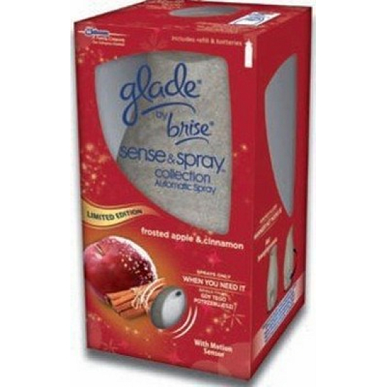 Glade von Brise Sense & Spray Automatischer Lufterfrischer mit 18 ml Spray von Apple und Cinnamon