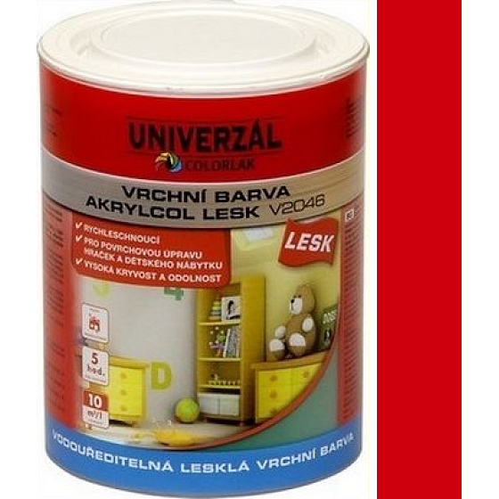 Colorlak Akrylcol Gloss V2046 wasserbasierter Decklack rot gebrannt 0,6 l