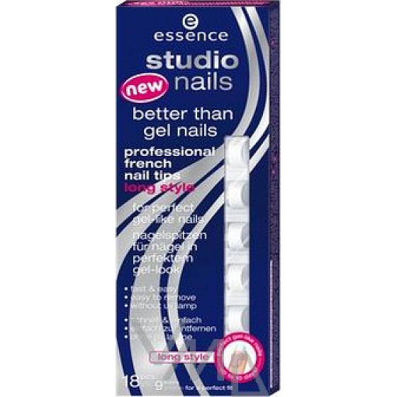 Essence Studio Nails French Nail Tip-lang 101 Weiß 18 Stück