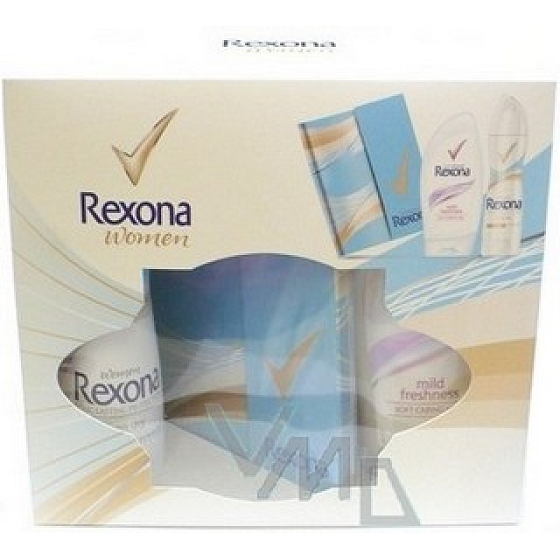 Rexona Dry Linen Dry 150 ml Deospray + 250 ml Duschgel + Notizbuch, Kosmetikset