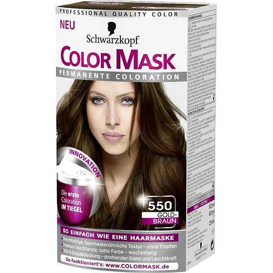 Schwarzkopf Color Mask Haarfarbe 550 Goldbraun