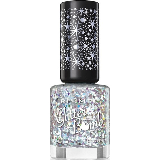 Rimmel London Glitter Bomb Decklack Nagellack 018 Disco Fever 8 ml