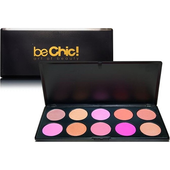 Sei schick! Charming Blush Kosmetikpalette von 10 Rouge