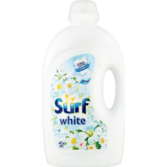 Surf White Orchid & Jasmine Gel zum Waschen weißer Kleidung 60 Dosen 3 l