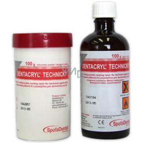 Spofa Dental Dentacryl technisches Pulver 100 g + Flüssigkeit 100 g