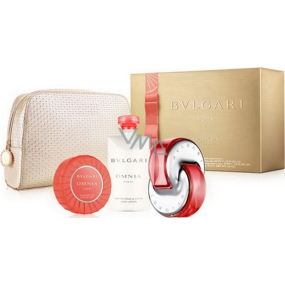 Bvlgari Omnia Coral Eau de Toilette für Frauen 65 ml + Körperlotion 75 ml + duftende Toilettenseife 75 g + Etui, Geschenkset