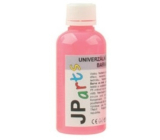 JP arts Universelle Acrylfarbe glänzend, im Dunkeln leuchtend Neonrot 50 g