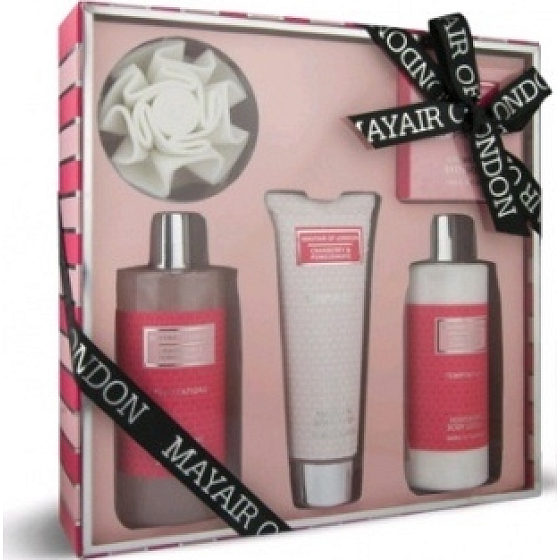 Mayfair of London Badeschaum 300 ml + Körperlotion 300 ml + Duschgel 130 ml + Badekristalle 100 g + Waschlappen, Kosmetikset
