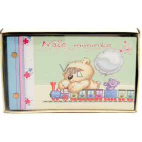 Albi Fizzy Moon selbstklebendes Fotoalbum für Kinder Unser Baby 12 x 20 cm