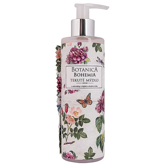 Böhmen Geschenke Botanica Hagebutte und Rose Flüssigseifenspender 250 ml